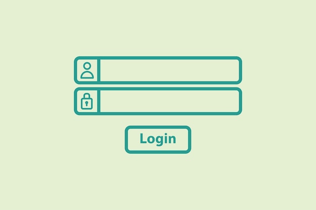 Login icon icon related to UI elements suitable for web site app user interfaceselement printable etc line icon style simple vector design editable