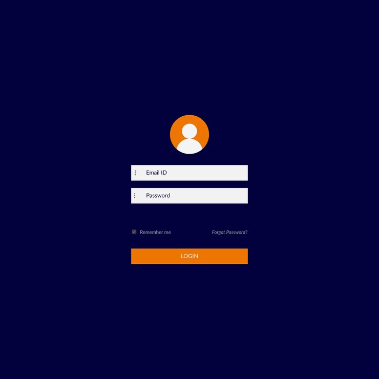 Login Page UI Design Drack background