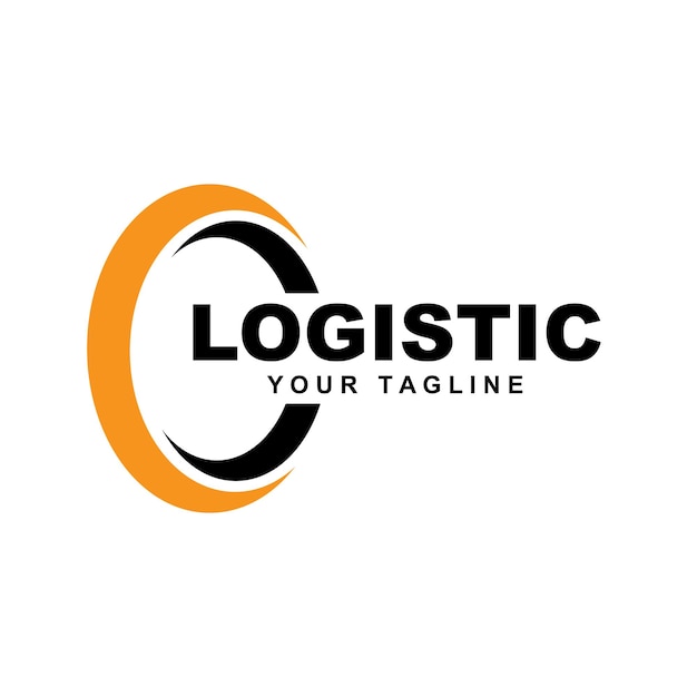 Logistic Company Logo Vector With slogan template