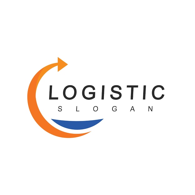 Logo logistico modello spedizione e trasporto business icona