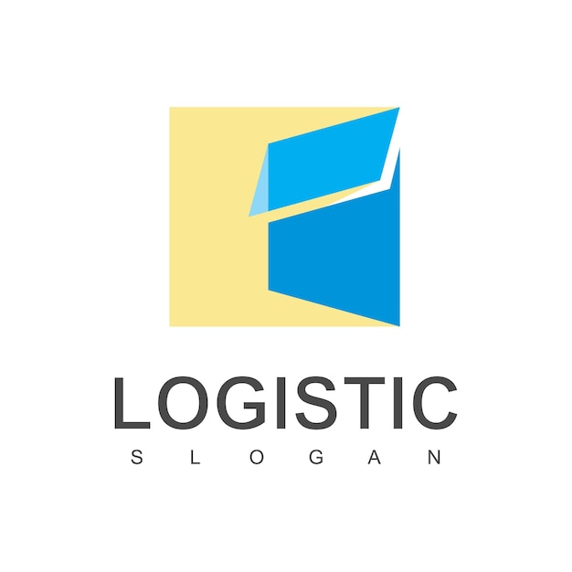 Logo logistico con simbolo della scatola