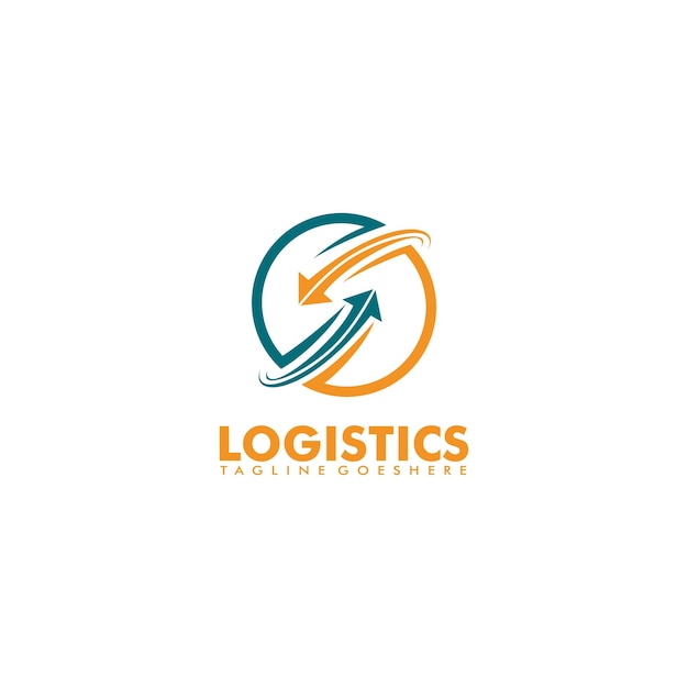 Logistic Transportation Logo Vector Illustration, Cargo logo icon