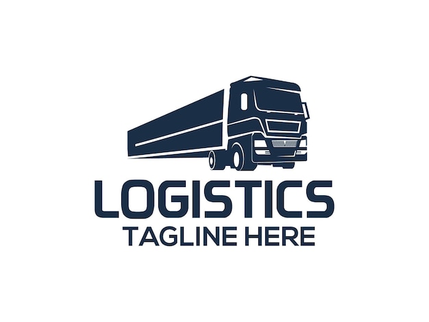 Вектор Логистический грузовик дизайн логотипа транспорт экспресс груз вектор шаблон