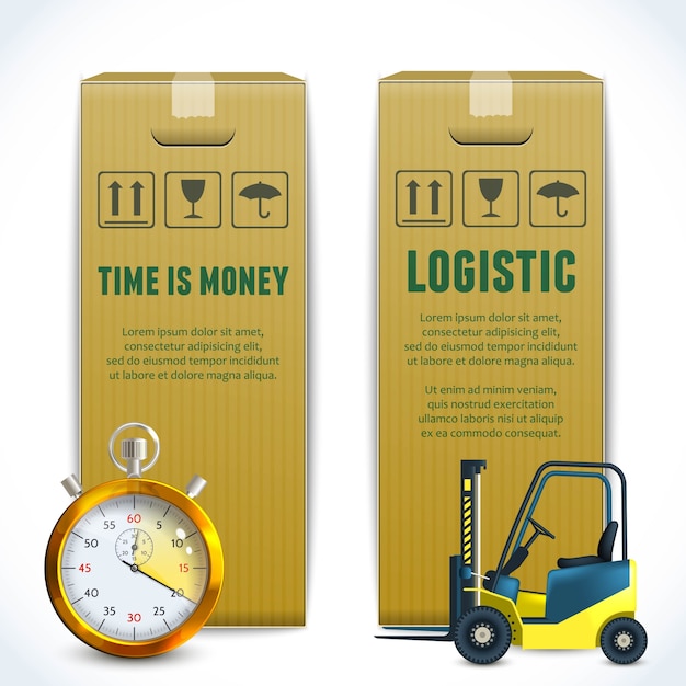 Logistic vertical banners