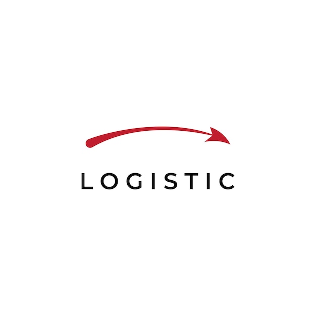 Logistics company vector logo arrow icon logo fast digital delivery logo Using simple and easy logo vector editing