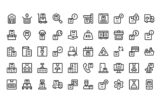 Logistics and Delivery Icons