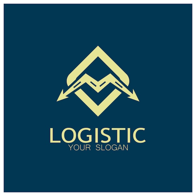 logistics logo icon illustration vector design distribution symbol delivery of goods economy finance