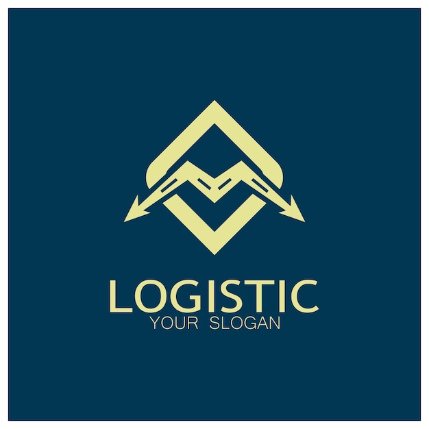 Logistics logo icon illustration vector design distribution symbol delivery of goods economy finance