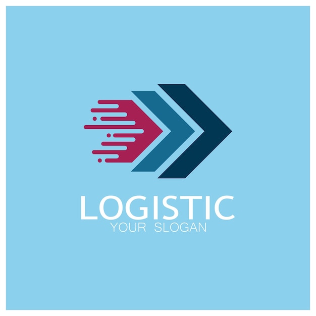 Logistics logo icon illustration vector design distribution symbol delivery of goods economy finance