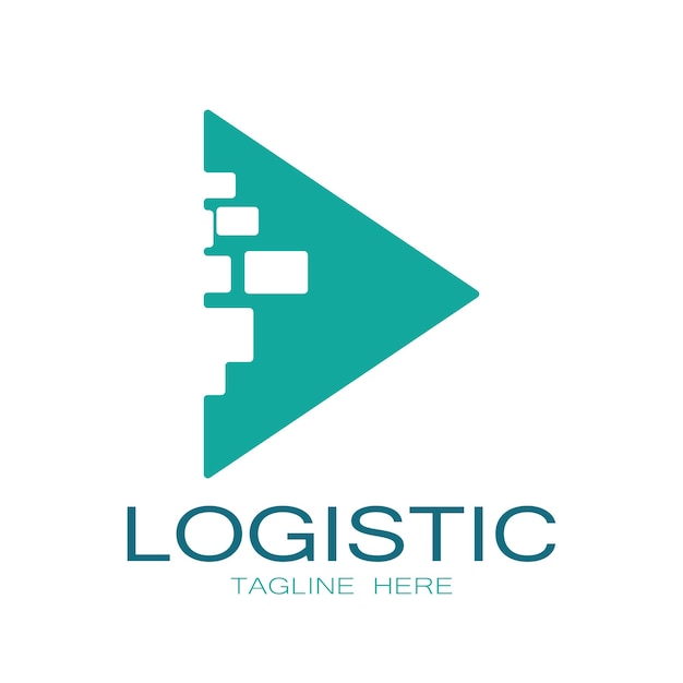 Logistics logo icon illustration vector design distribution symbol delivery of goods economy finance