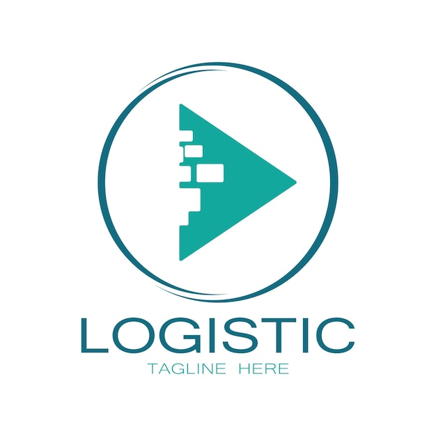 Logistics logo icon illustration vector design distribution symbol delivery of goods economy finance