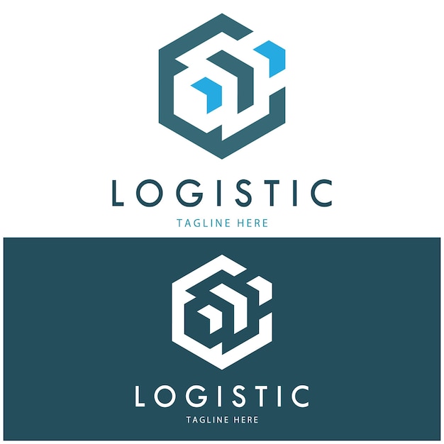 Logistica icona logo illustrazione disegno vettoriale distribuzione simbolo consegna di beni economia finanza