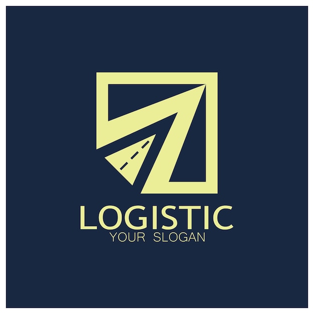 Логистика логотип значок иллюстрации векторный дизайн распределения символ доставки товаров экономики финансов