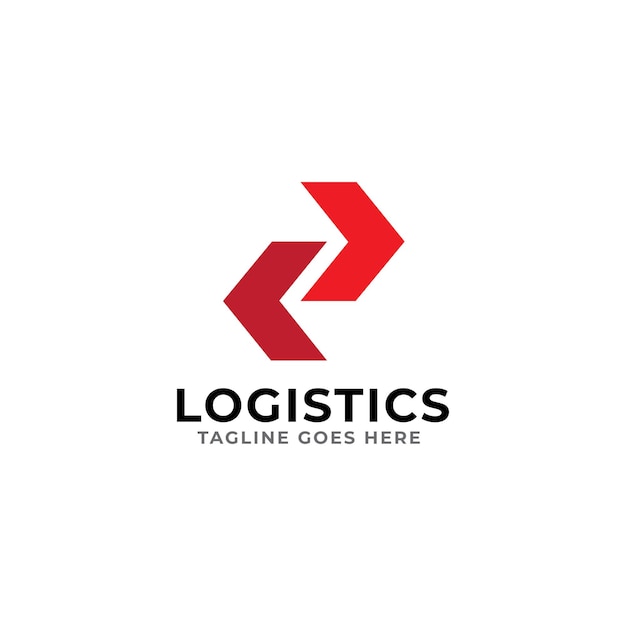 Modello vettoriale icona logo logistica