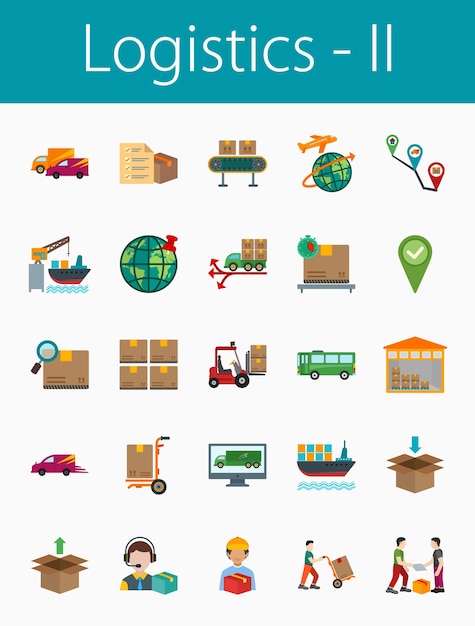 Logistics Set and Icons