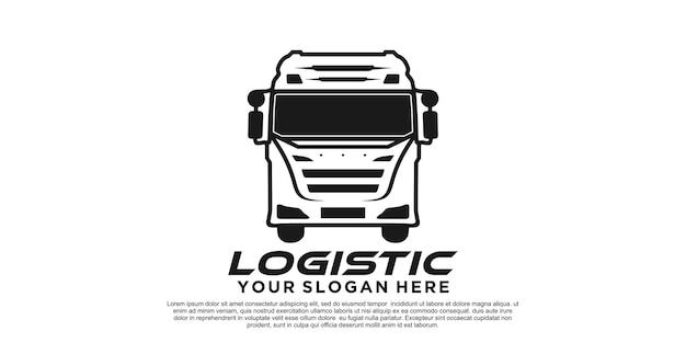 Logistiek logo ontwerp creatief concept Premium Vector Deel 7