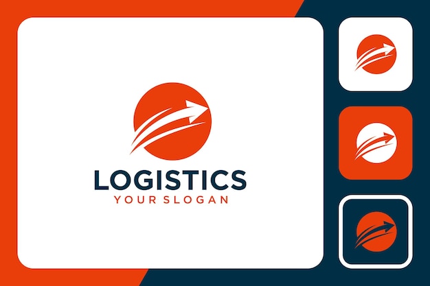 Logistiek logo ontwerp inspiratie