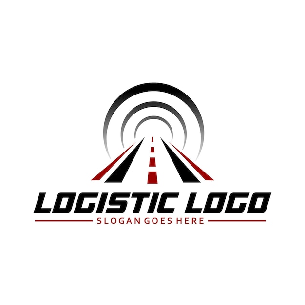 Vector logistiek transportlogo gebruikt voor logistieke transportbedrijven