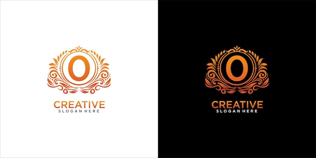 Logo 0 ornament luxe ontwerp