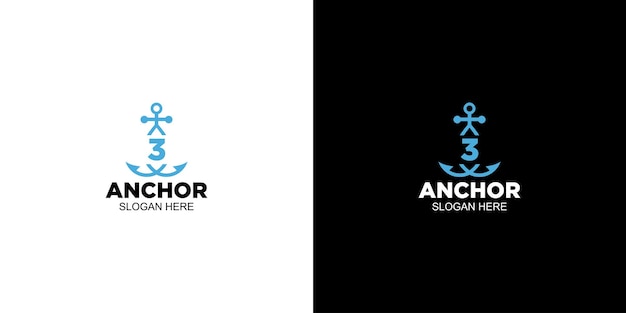 Logo 3 ancora design