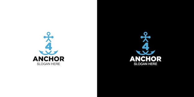 Logo 4 anchor design