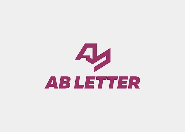 LOGO AB LETTER COMPANY NAME