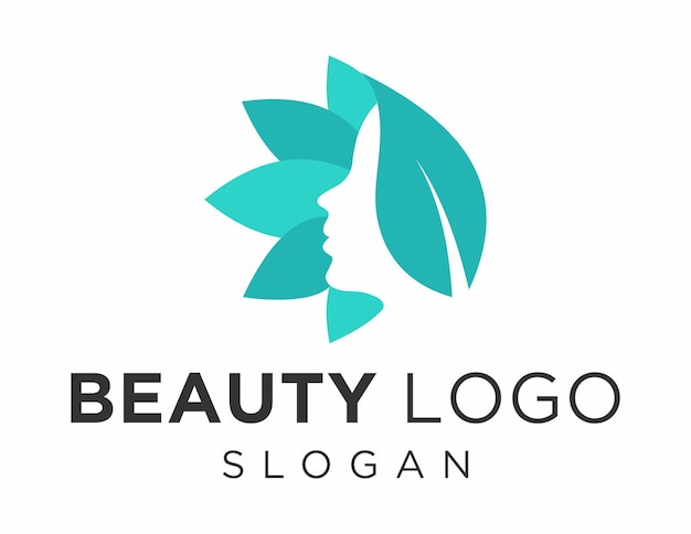 Vettore il logo di beauty è stato creato utilizzando l'applicazione corel draw 2018