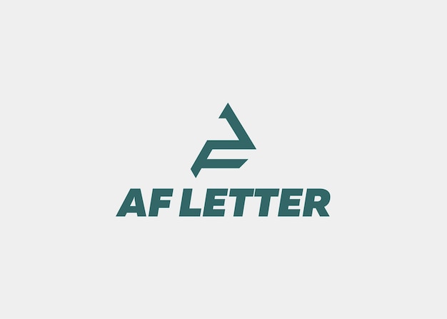 벡터 로고 af letter 회사명