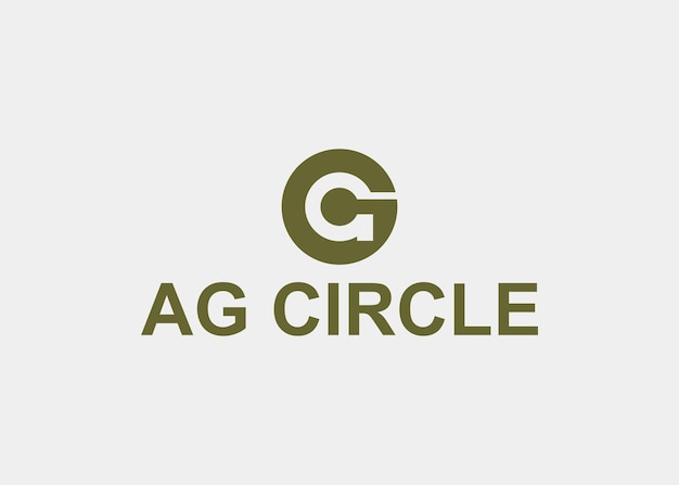 logo AG brief cirkel bedrijfsnaam