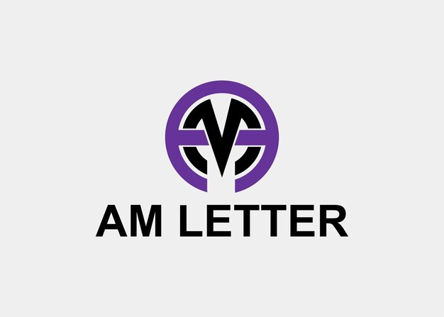 logo AM LETTER CIRCLE company name