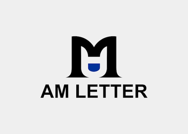 로고 AM 편지 회사 이름