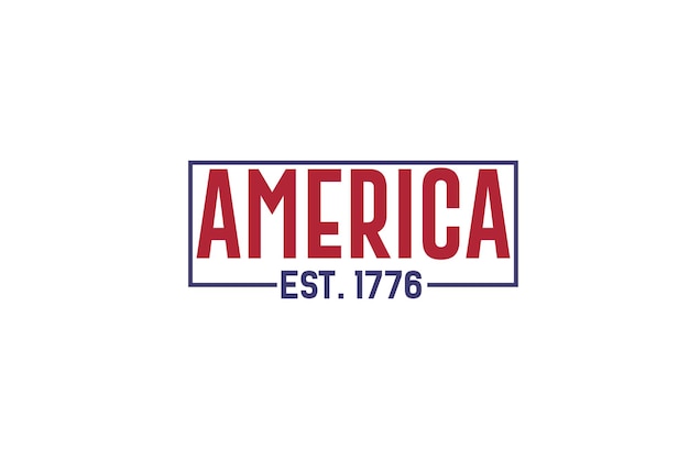 A logo for america, established 1776.