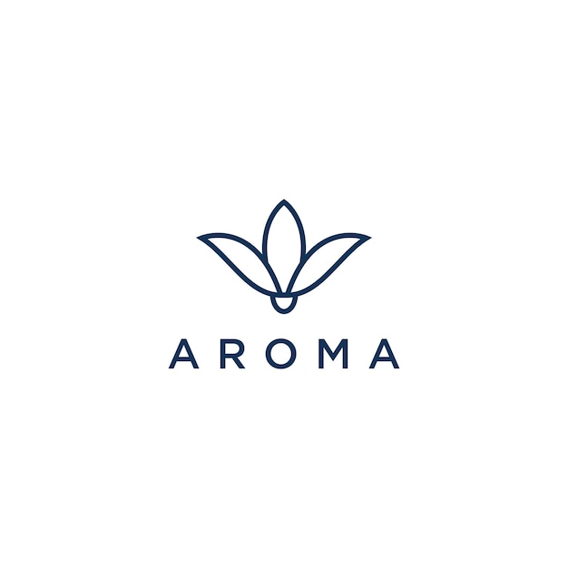 logo aroma ontwerp kunst sjabloon