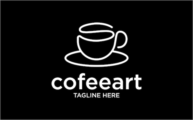 LOGO ART COFFEE SIMPLE LINE ABSTRACT