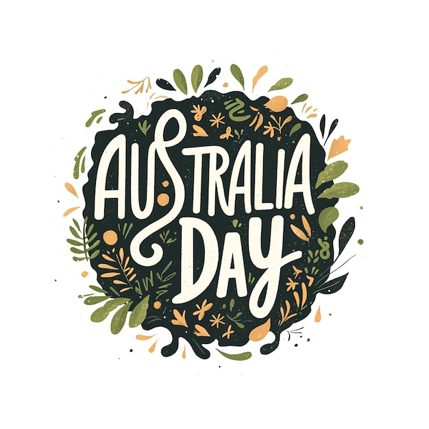 Вектор День логотипа австралии - особый день для австралии. это день, чтобы отпраздновать страну и ее культуру.