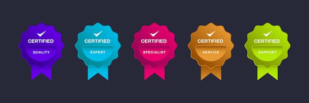 Logo badge certificering technisch analist internet data management systeem etc Digitaal gecertificeerd