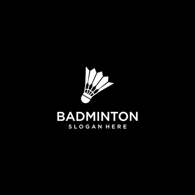 logo badminton design art template