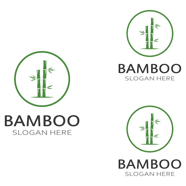 Logo of a bamboo plant or a type of hollow plant Using a modern illustration business vector concept design