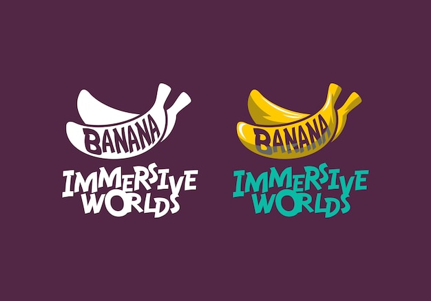 Vector logo banana vector illustration template with simple elegant design good for any industry