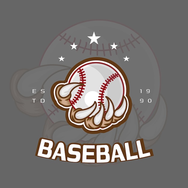 Vector logo baseball for sport