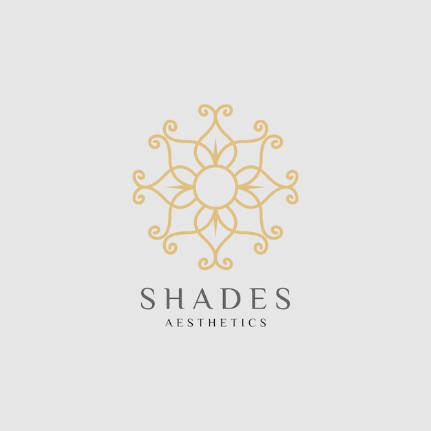 Logo for a beauty salon that sells shades aesthetics.