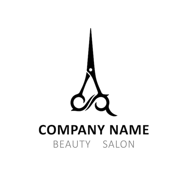 Vettore logo del salone di bellezza