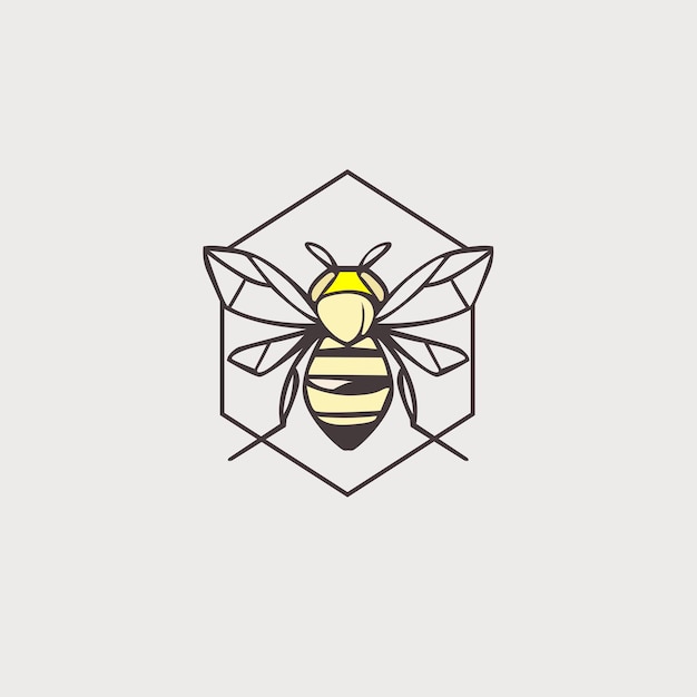 Vector a logo for a bee company