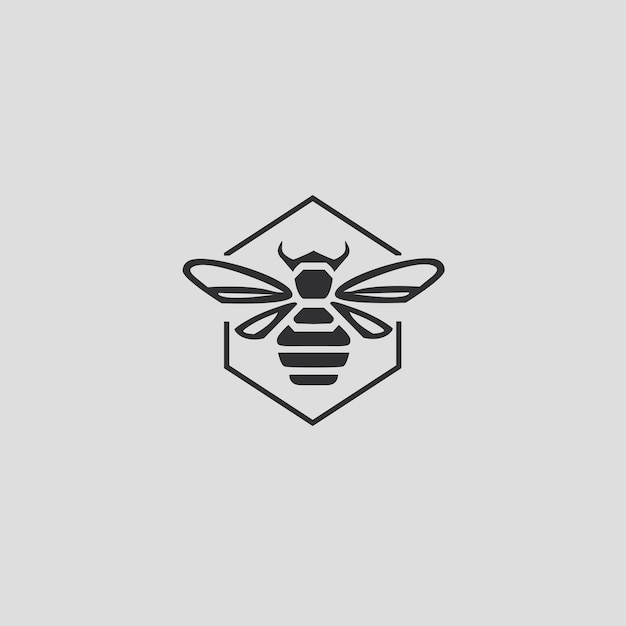 A logo for a bee company