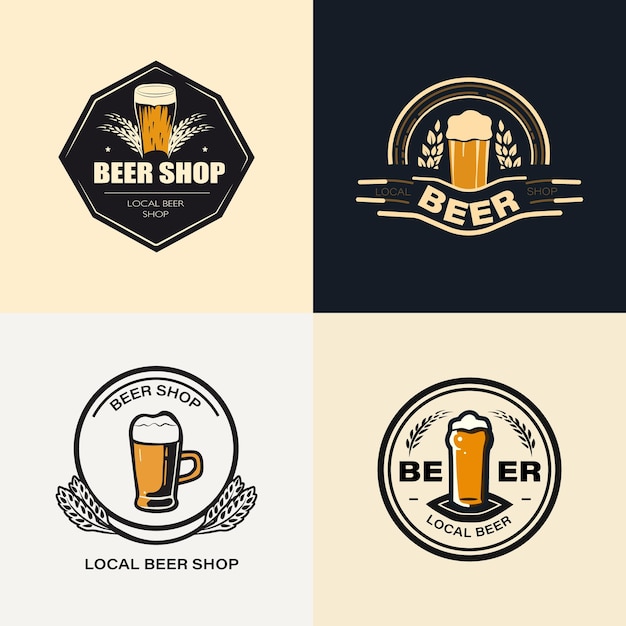 Vector a logo for beer shop