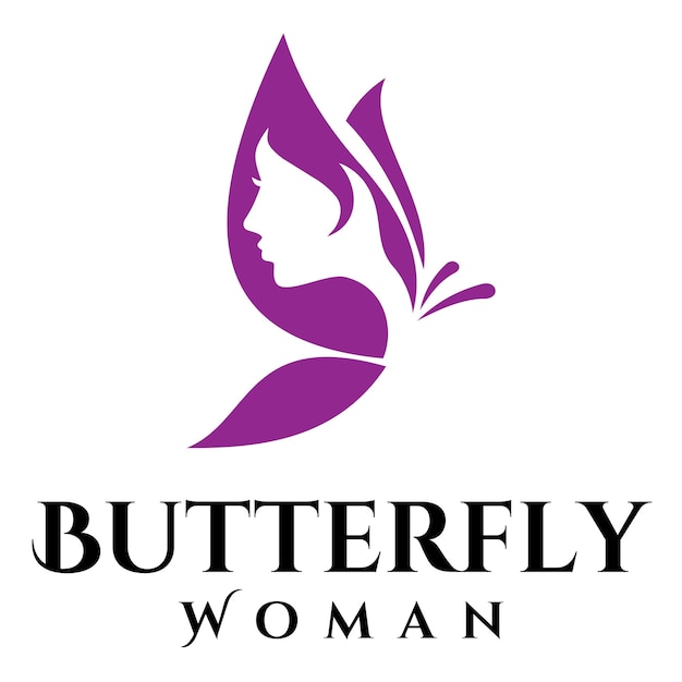 Logo Beuty Butter Fly And Silhouette Women's