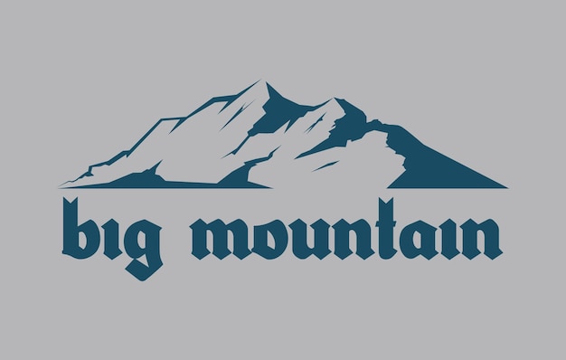 Logo big mountain blue