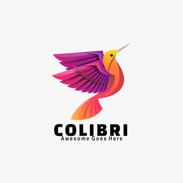  Logo  Bird Gradient Colorful Style.