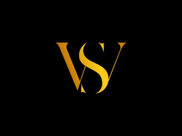 Logo for a black background with the letters ws