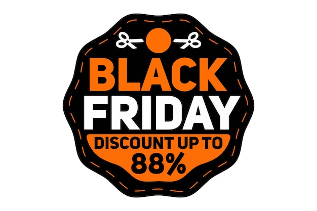 Vector logo black friday 103